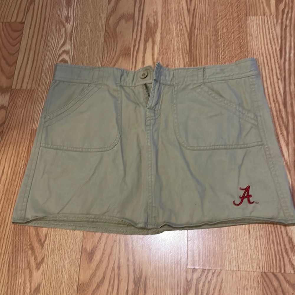 Alabama khaki mini skirt